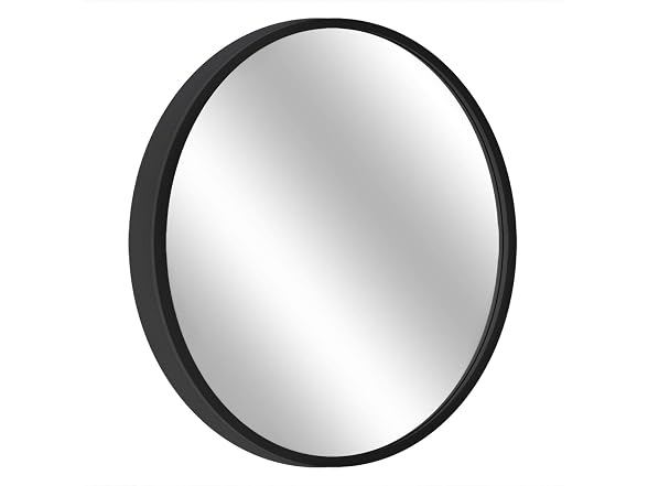 Black Round Bathroom Mirror Circle Wall
