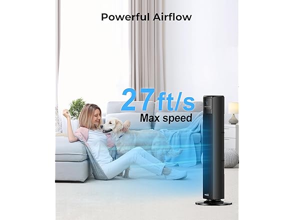 Tower Fan - 4 Speed 90° Oscillating