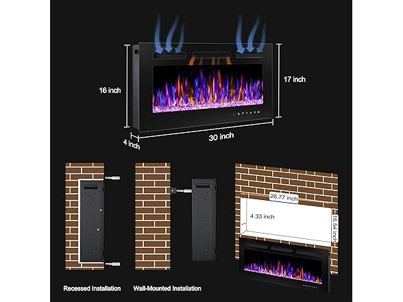 BETELNUT Electric Fireplace