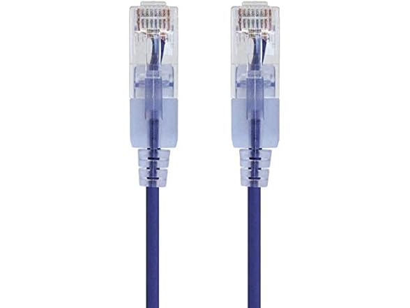 Monoprice Cat6A 5ft Purple Patch Cable (10-Pk)