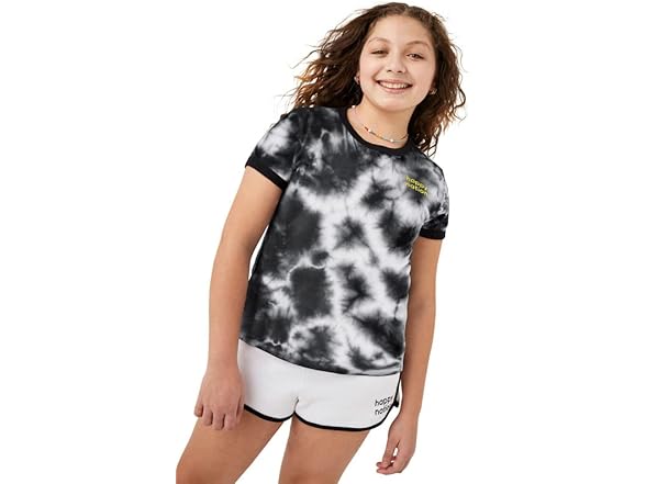 Happy Nation Womens Cotton Crewneck Ringer T-Shirt (S+)