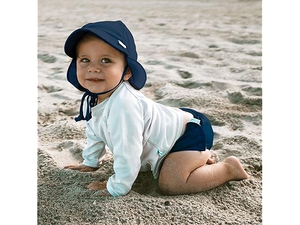I Play Baby Sun Hat (0-6M) Navy