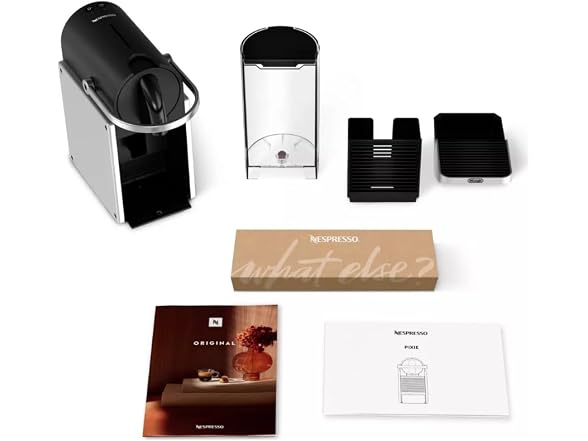 De'Longhi Nespresso Pixie Automatic Coffee Machine (Silver)