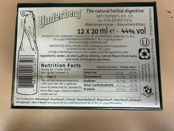 Underberg Underberg - One House Bar Pack of 12 Und