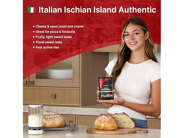 2Pk Premium Sourdough Starter- Italian Ischian Island