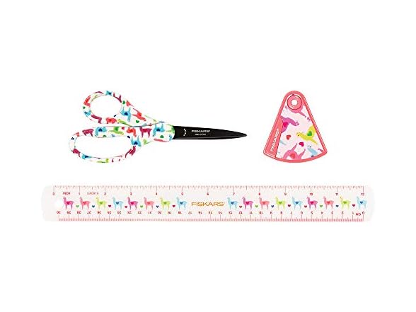 Fiskars 3-Pc School Set, Llamas Pattern
