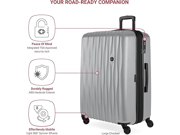 SwissGear 7272 Energie Luggage Silver, 3-Piece Set (19/24/27)