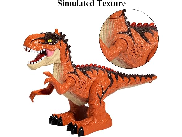 TEMI RC Dinosaur Toy w/ Flame Spray & Sound