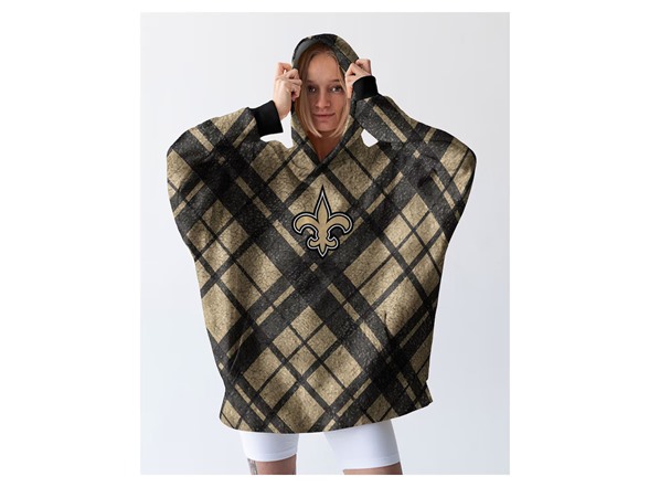 NFL Sherpa Flannel Hoodie Blanket - Choose Team