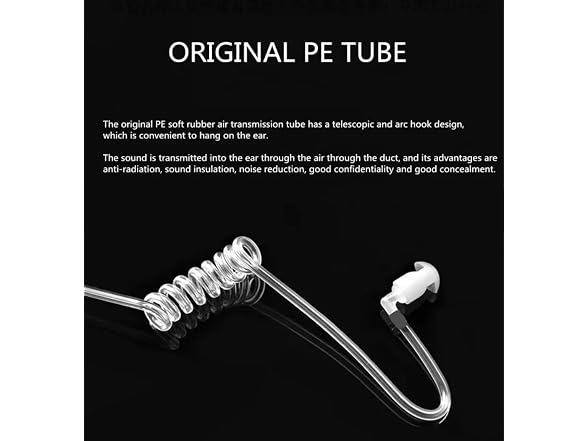 FANVERIM 3'2 Wire Acoustic Tube