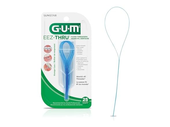 (3-Pack) GUM EEZ-Thru Floss Threaders