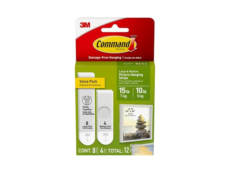 3M Command 15 lb & 10 lb Hanging Strips