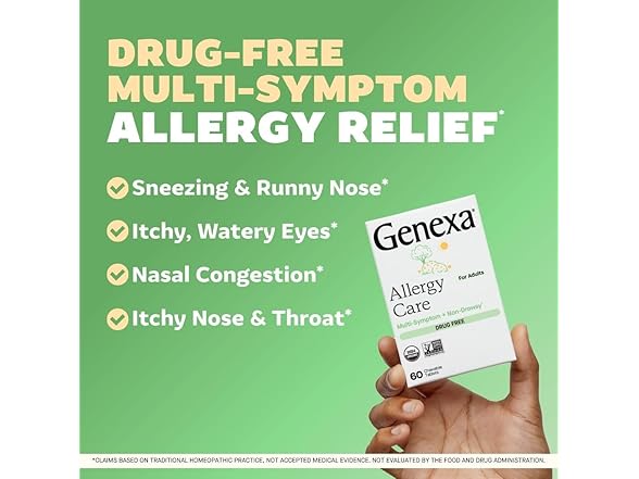Genexa Genexa Allergy Relief, 60ct