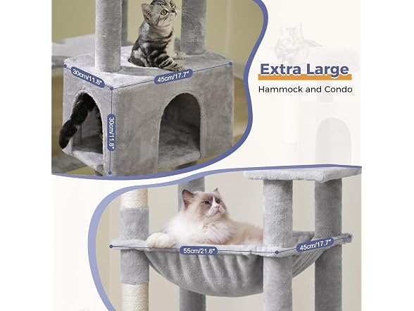 Meow Sir Large Cat Tree for Large Cats 70 Inches - Gallery 3