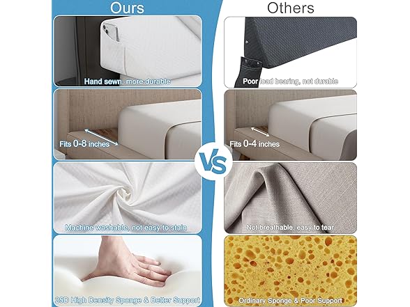  King Size Bed Wedge Pillow