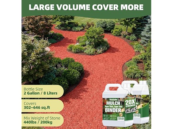 Shabebe Mulch Binder 2 Gallons