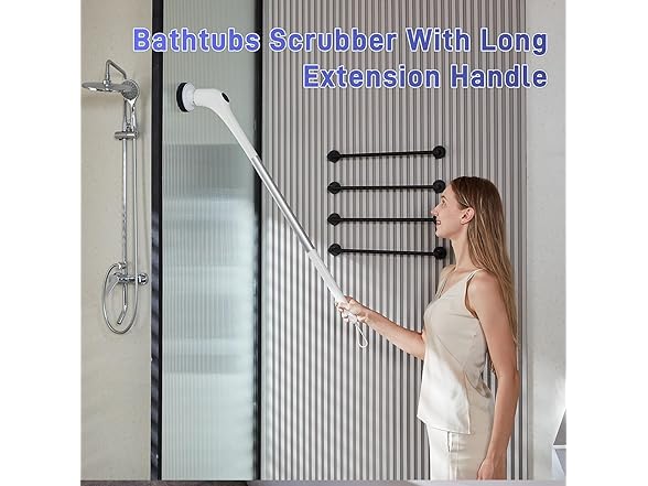 FUNCCUBE Electric Spin Scrubber for Bath