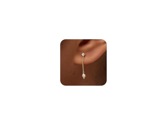 Fezgoat Pearl Earrings 14k Gold