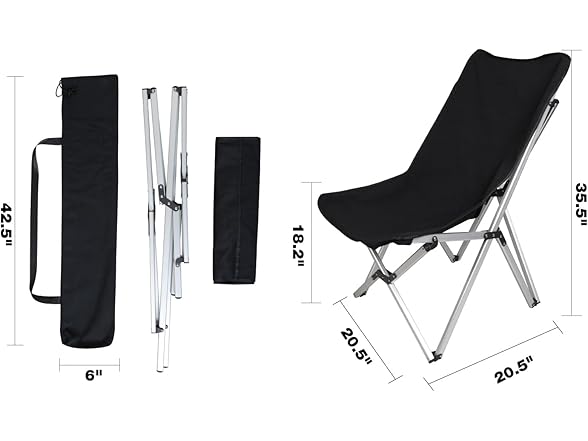 PACBEAR Aluminum Alloy Camping Chair