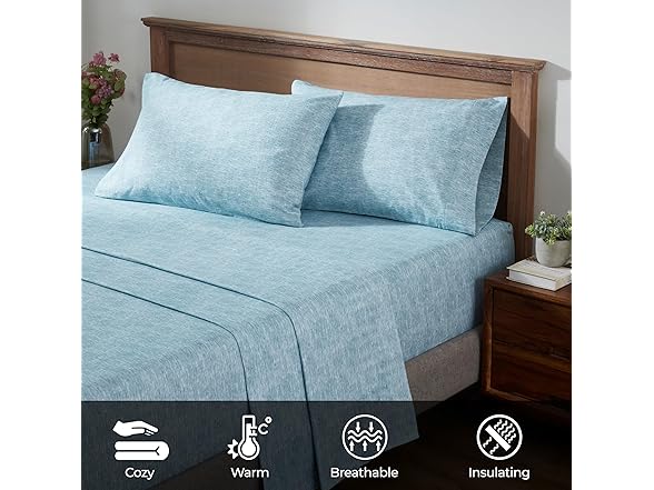 Superior Melange Flannel Cotton, Ultra-Soft Brushed Sheets