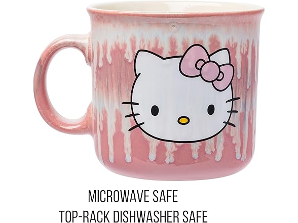 Silver Buffalo Sanrio Hello Kitty Drip Effect Mug