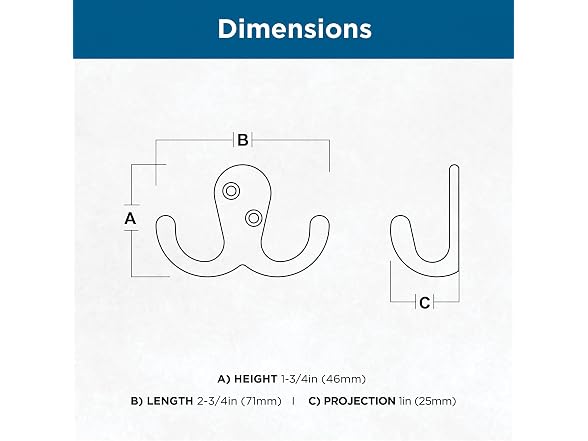 Franklin Brass (10-Pack) Double Wall Hooks