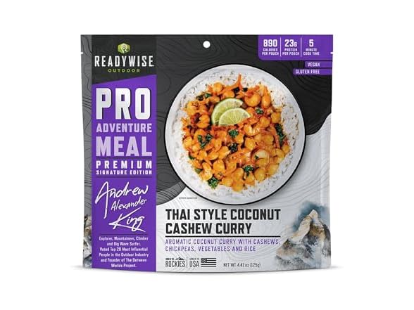 ReadyWise Thai Coconut Cashew Curry 1 Pouch