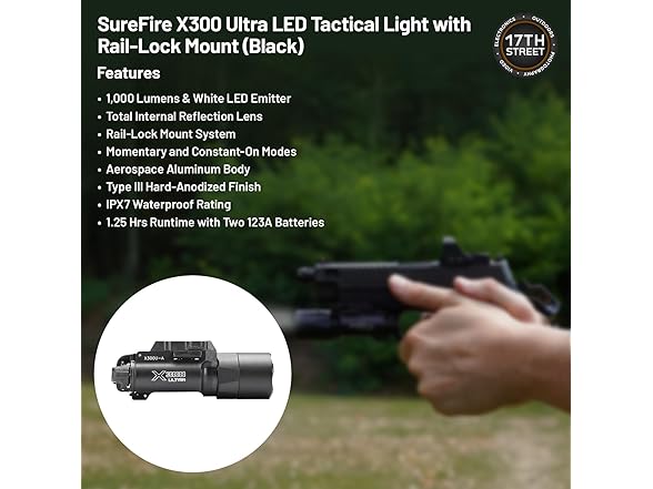 SureFire X300 Ultra LED Tactical Light 1000L Set