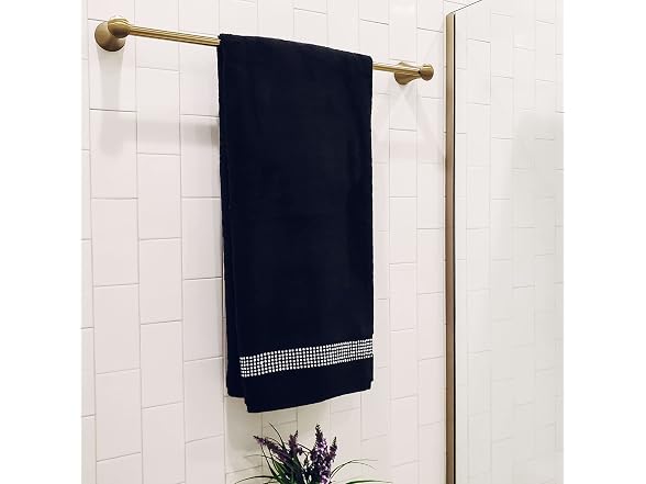 Sparkles Home Stripe Bath Towel, 100% Turkish Cotton