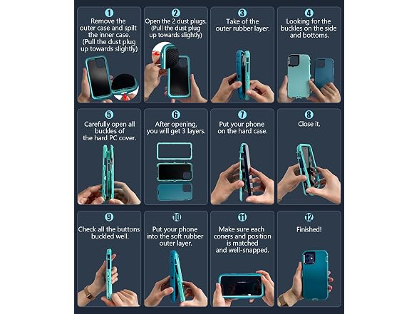 LeYi for Samsung Galaxy S9 Case: 3 in 1