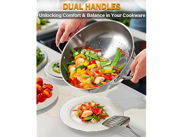 Cooks Standard Wok Stir Fry Pan with Glass Lid