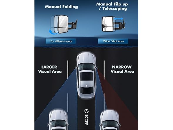 Towing Mirrors Chevy GMC 1988-98