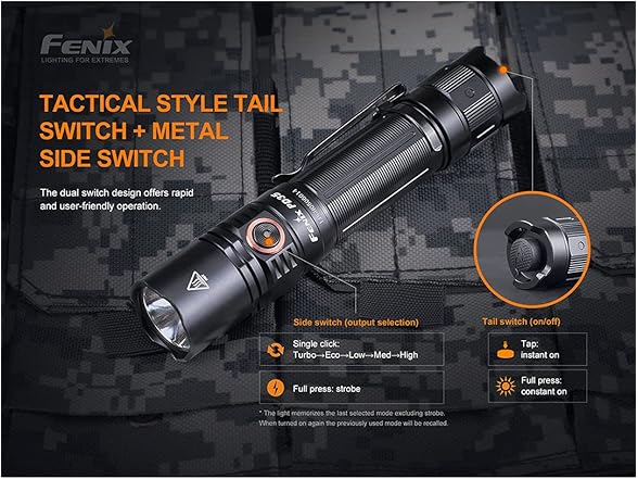 Fenix Rechargeable Tactical Flashlight