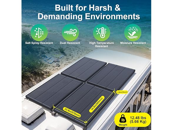 100W N-Type 12V Bifacial Solar Kits