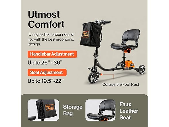 SuperHandy GUT184 Passport Mobility Scooter