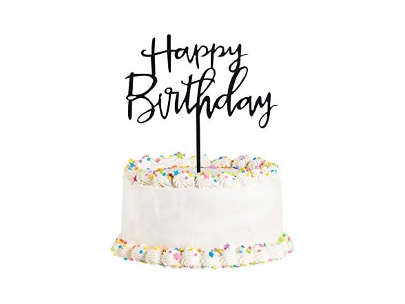 MEETINGU Happy Birthday Cake Topper. Cake Party