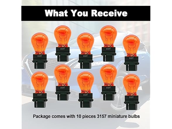 stymart 10 Pieces 3157 Light Bulb, Plastic Base