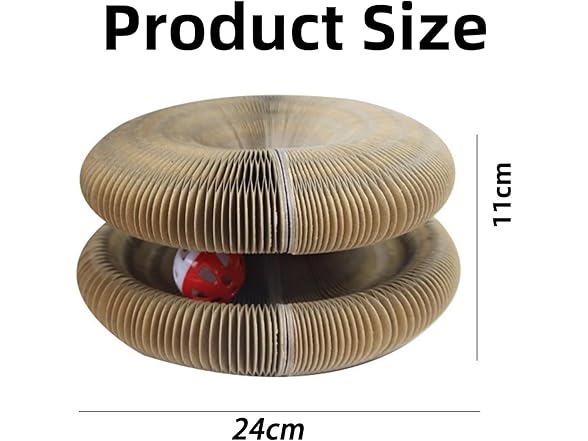 Magnetic Interactive Foldable Cat Scratcher Cardboard
