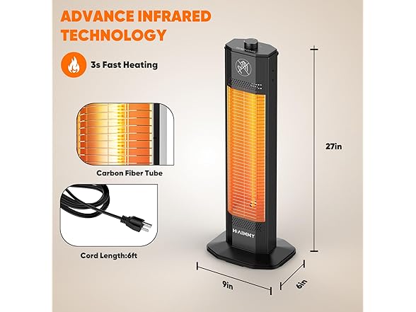 HAIMMY Outdoor Electric Patio Heater