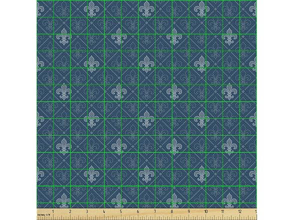 Ambesonne Fleur De Lis Fabric by The Yard