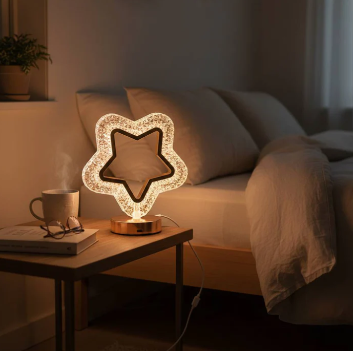 Rechargeable 3000K-7000K LED Acrylic Crystal Touch - Gallery 12