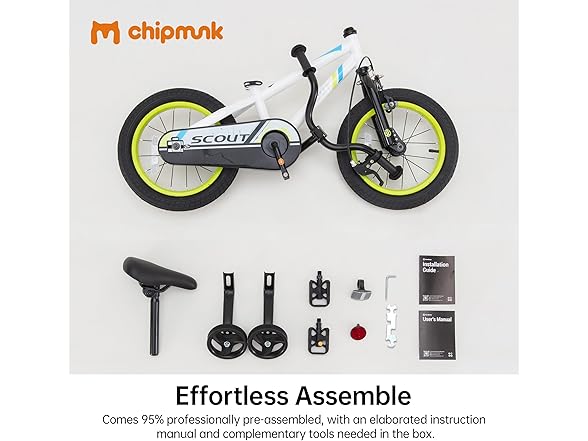 Chipmunk Kids Bike Scout for Age 3-5 Years