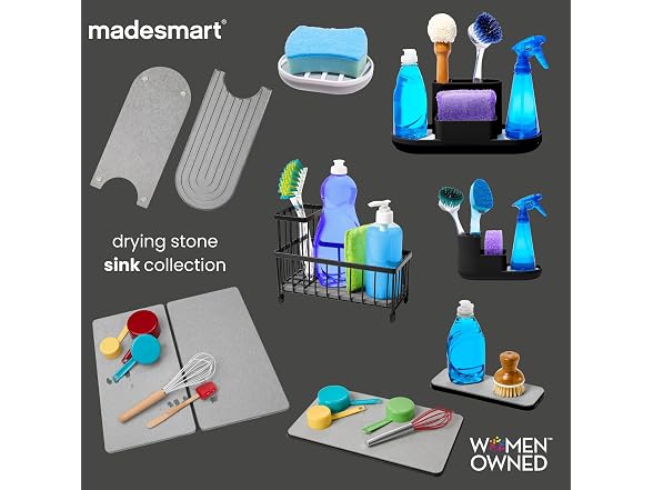 madesmart madesmart Diatomite Drying Stone Sink