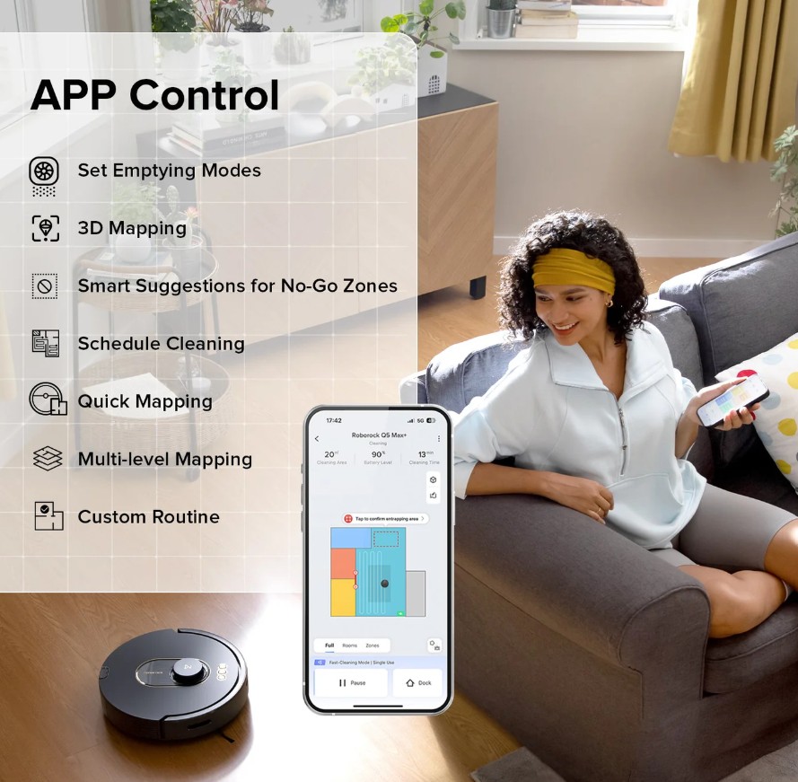 roborock Q5 Duoroller+ Robot Vacuum Cleaner - Gallery 9
