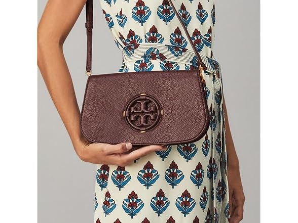 Tory Burch Miller Leather Clutch Handbag