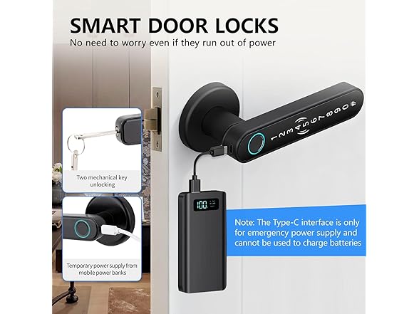 TDMALE Fingerprint Door Lock