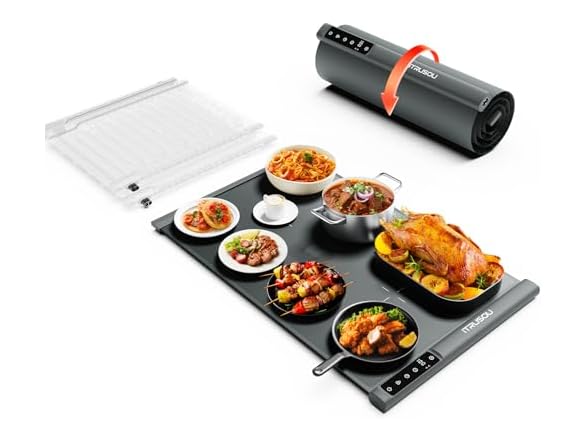 Food Warming Mat – Extendable Roll-Up