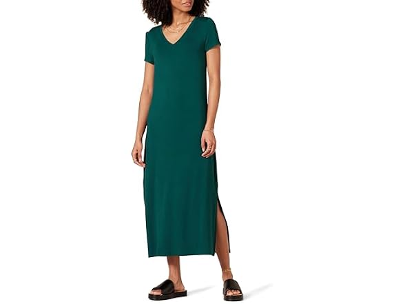 Amazon Essentials Women Jersey V-neck Short Dress
