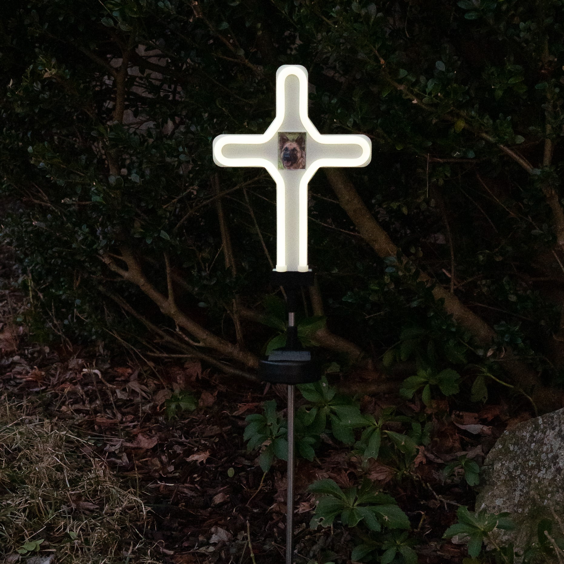 Solar Neon LED Cross Stake Light - Gallery 8
