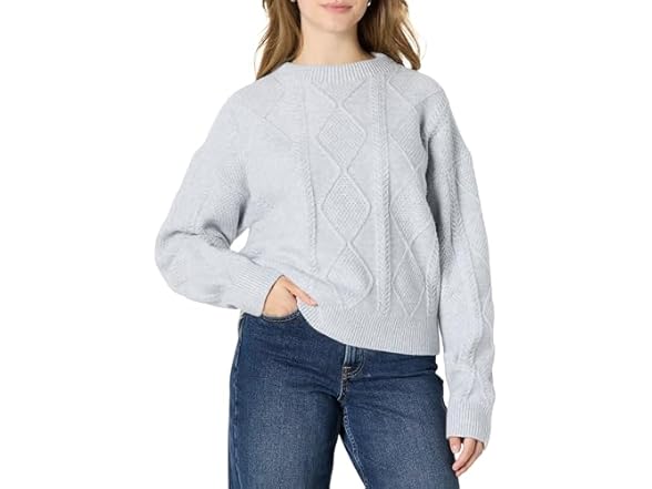 Amazon Essentials Women Relaxed-fit Cable Sweater